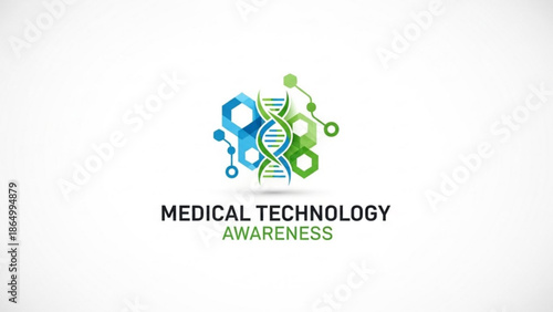 DNA helix and molecular structure representing medical technology and scientific innovation ideal for healthcare and research concepts isolated on white