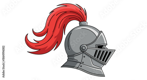 Medieval Knight Helmet Illustration, Historical Armor, And Military Symbolism