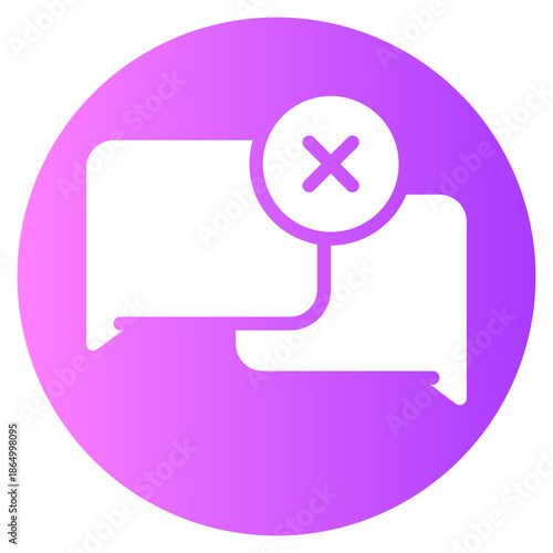 delete gradient icon