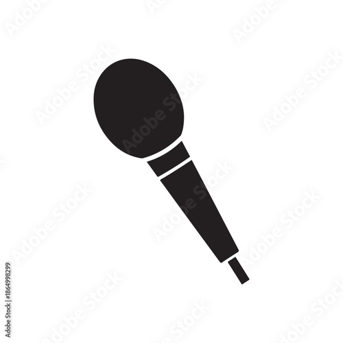 Silhouette of a microphone
