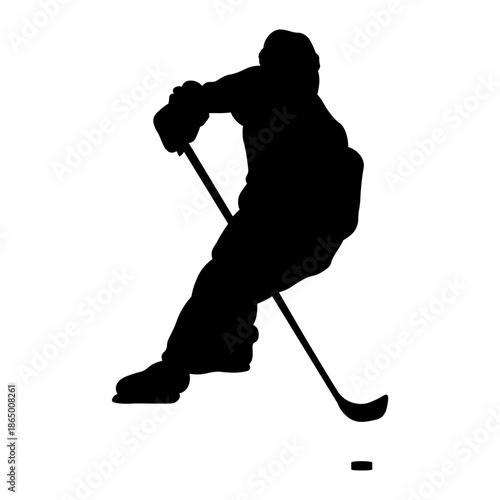 Hockey Player Silhouette.
