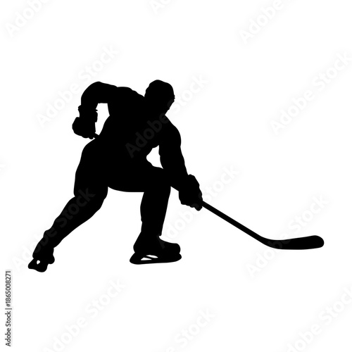 Hockey Player Silhouette.
