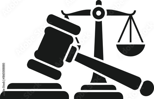 Gavel and Scales of Justice court