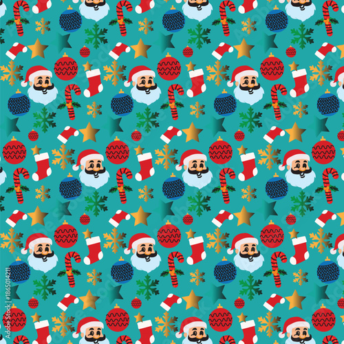 seamless pattern with christmas trees