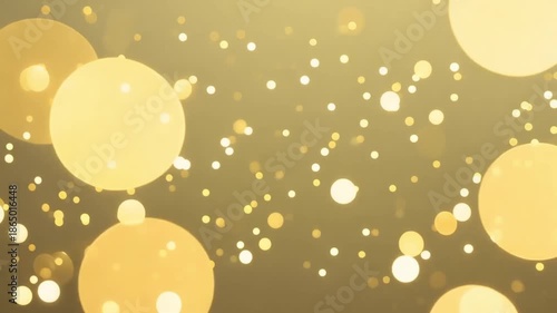 Warm Yellow Abstract Background with Soft Gold Bokeh Light