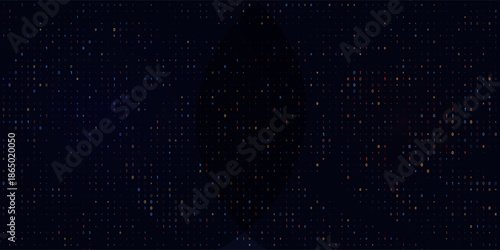 Abstract Technology Machine Code Background. Random Binary Hexadecimal Code. Matrix with Digits. Vector Illustration. Hacking, Cryptography, Malware, Reverse Engineering, Data Analysis Backdrop.