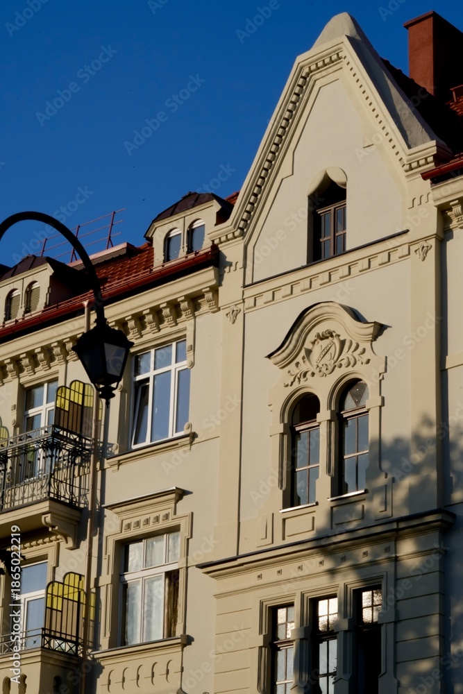 Naklejka premium Restored historical German buildings in Kaliningrad