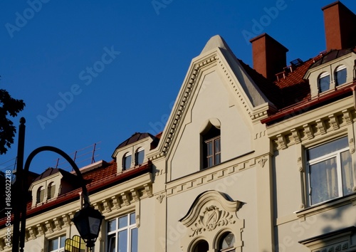 Restored historical German buildings in Kaliningrad
