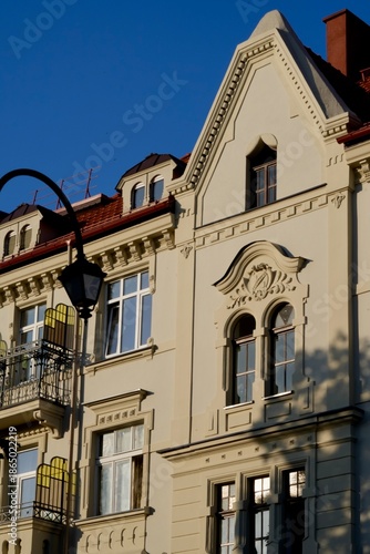 Restored historical German buildings in Kaliningrad