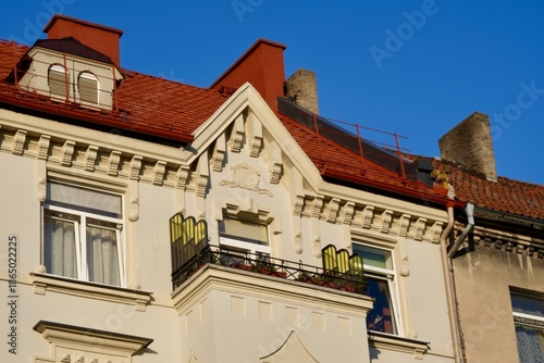 Restored historical German buildings in Kaliningrad