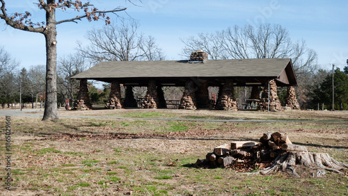 Tenkiller State Park, Oklahoma, Tenkiller Lake and Dam picnic shelter for large gatherings