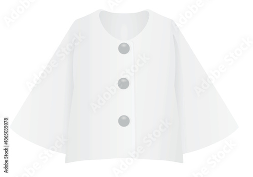 Women white jumper. vector illustration