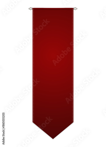 Red Hanging Banner Template
