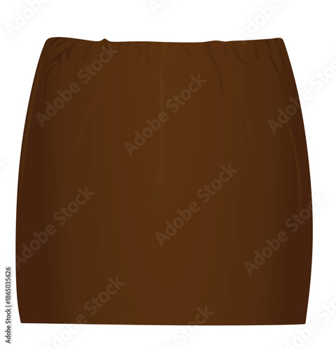Latex mini skirt. vector illustration