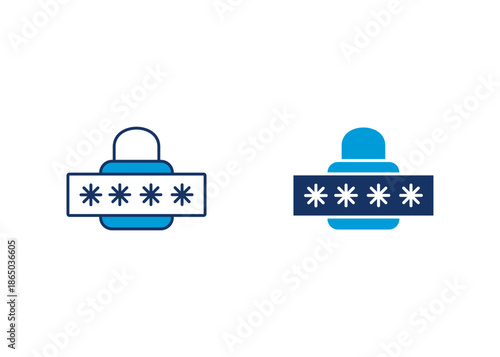 Password Icon Set Multiple Style Collection