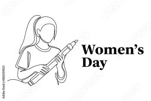 A female musician plays an acoustic guitar, capturing the fun and spirit of a young woman artist performing musical sounds on her string instrument