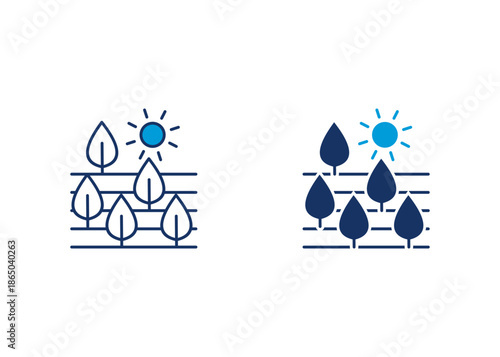 Planting Icon Set Multiple Style Collection