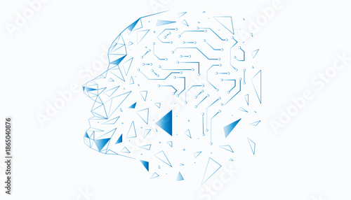 Conceptual technology illustration of artificial intelligence