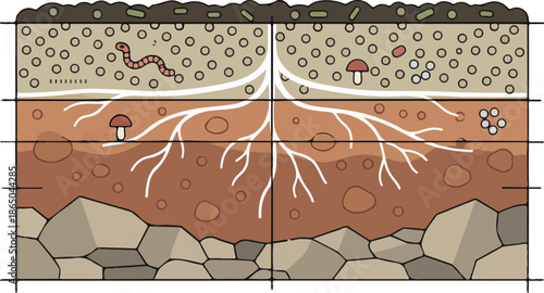 Soil Layers Cross Section