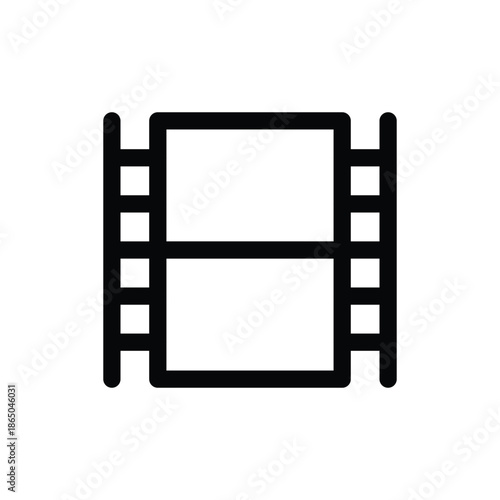 movie film strip outline icon vector design good for web or mobile app
