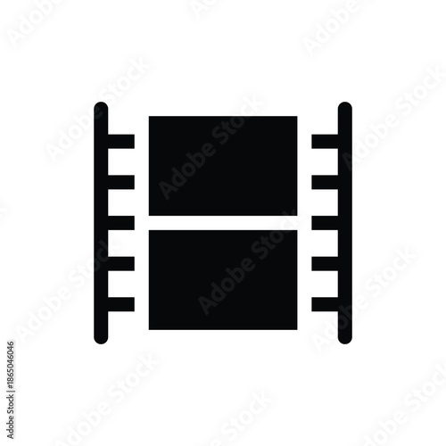 movie film strip solid icon vector design good for web or mobile app