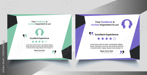 Review design modern sample concept