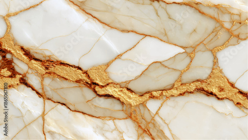 beautiful white marble texture with gold veins pattern