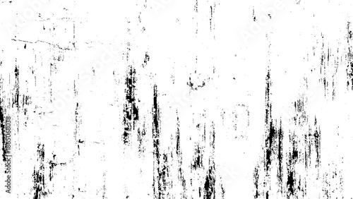 Grunge texture with black streaks on white surface  abstract background