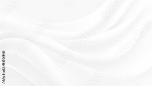 Smooth white wavy abstract background texture