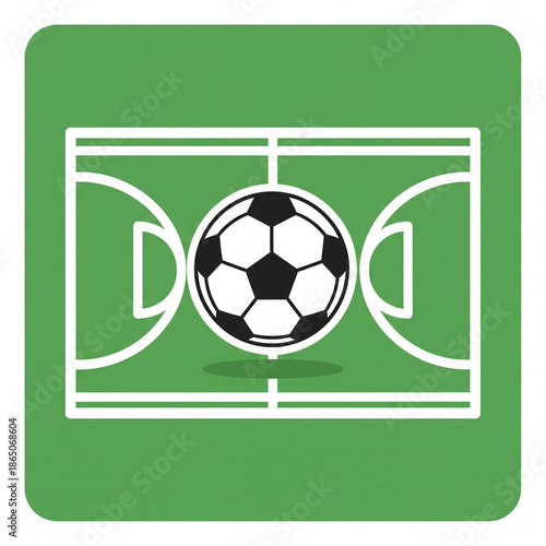 soccer ball on green field