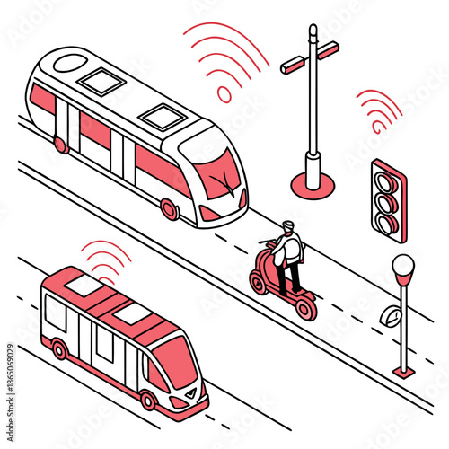 Modern city transportation