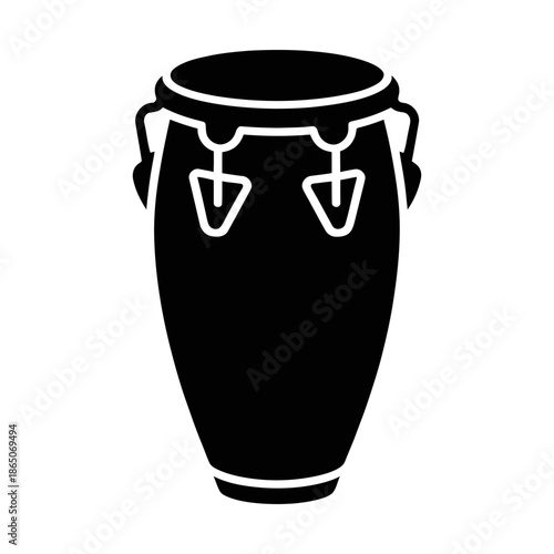 conga drum glyph icon