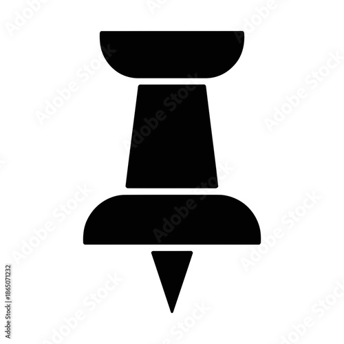 push pin glyph icon