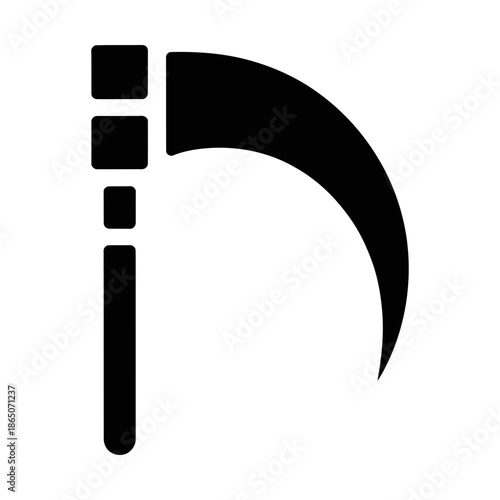 war scythe glyph icon