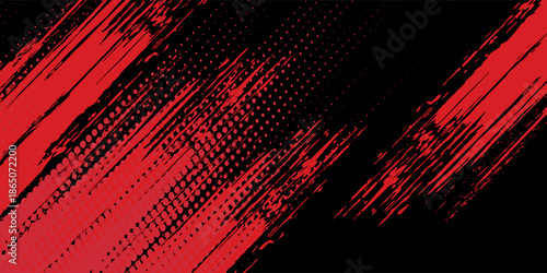 Background, contrast red and black color abstract template for business design. Technology style. You can use it for advertising, sports posters. modern