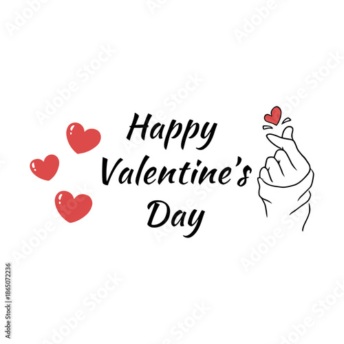 Valentines day vintage lettering background