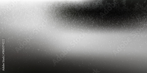 Grey Mulberry Washi Paper Noise Texture Background. Grainy Silver Texture With Soft Light And Gradient Monochrome Pattern