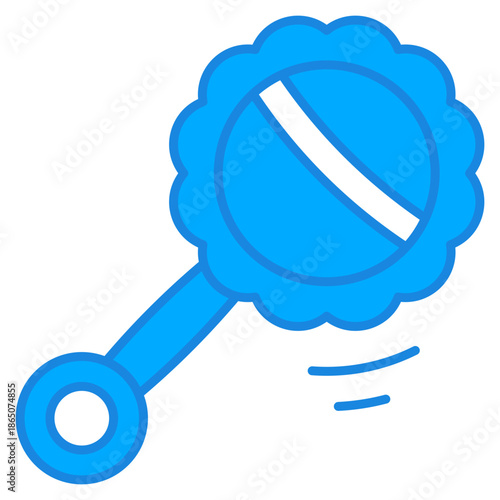 Baby Rattle Icon For Design Elements