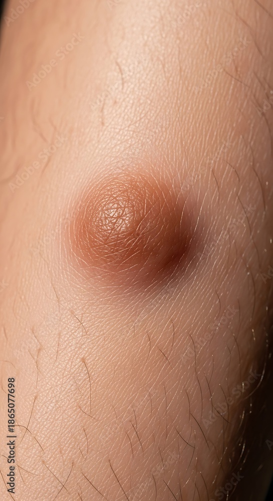 Fototapeta premium Skin lesion - A close-up view of a skin condition.