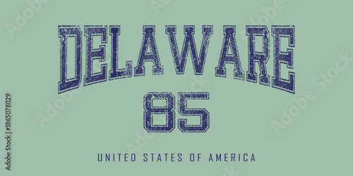 Retro typography university united states state vintage slogan print, 
highlighted grunge texture for graphic t-shirt or sweatshirt hoodie - Vector