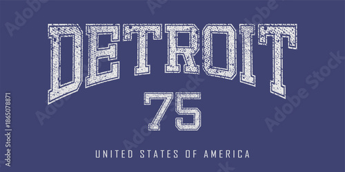 Retro typography university united states state vintage slogan print, 
highlighted grunge texture for graphic t-shirt or sweatshirt hoodie - Vector