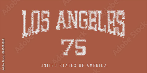 Retro typography university united states state vintage slogan print, 
highlighted grunge texture for graphic t-shirt or sweatshirt hoodie - Vector