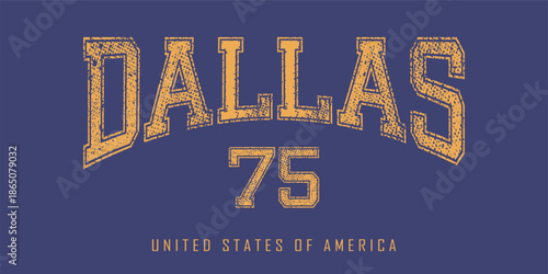 Retro typography university united states state vintage slogan print, 
highlighted grunge texture for graphic t-shirt or sweatshirt hoodie - Vector