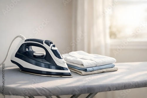 Laundry Iron and Folded Clothes for Home Care & Lifestyle Branding