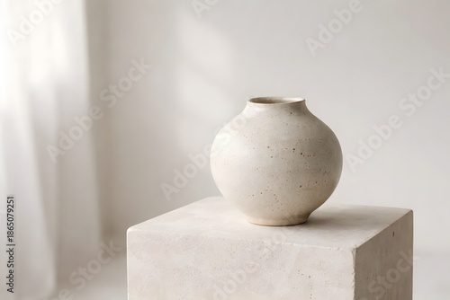 Minimal Ceramic Vase Display for Interior Design & Home Branding