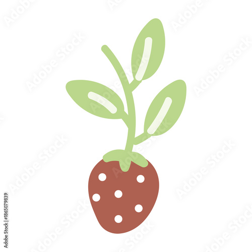 vector illustration of a strawberry