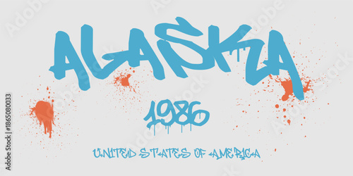 Urban typography and vintage typography college varsity states slogan print for graphic tee t shirt or sweatshirt - Vector