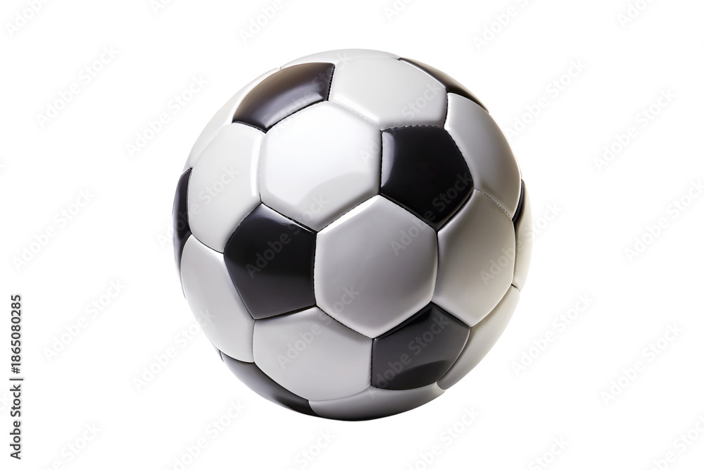 Naklejka premium Speed Motion Soccer Ball PNG with Transparent Background.