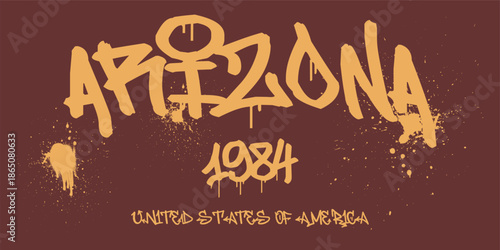 Urban typography and vintage typography college varsity states slogan print for graphic tee t shirt or sweatshirt - Vector