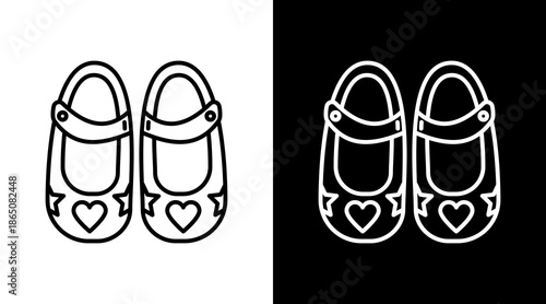 Baby Shoes Icon For Design Elements